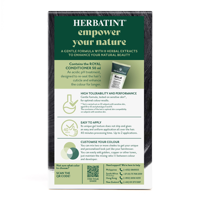 HERBATINT 1N Black matu krāsa, 170 ml - 5
