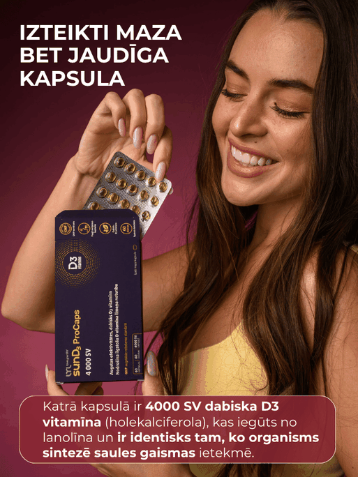 LYL sunD3 ProCaps 4000 SV kapsulas, 60 gab. - 3