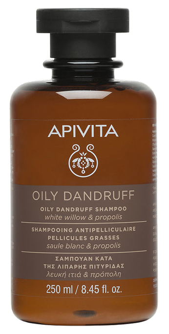 APIVITA Oily Dandruff, White Willow & Propolis šampūns, 250 ml - 1
