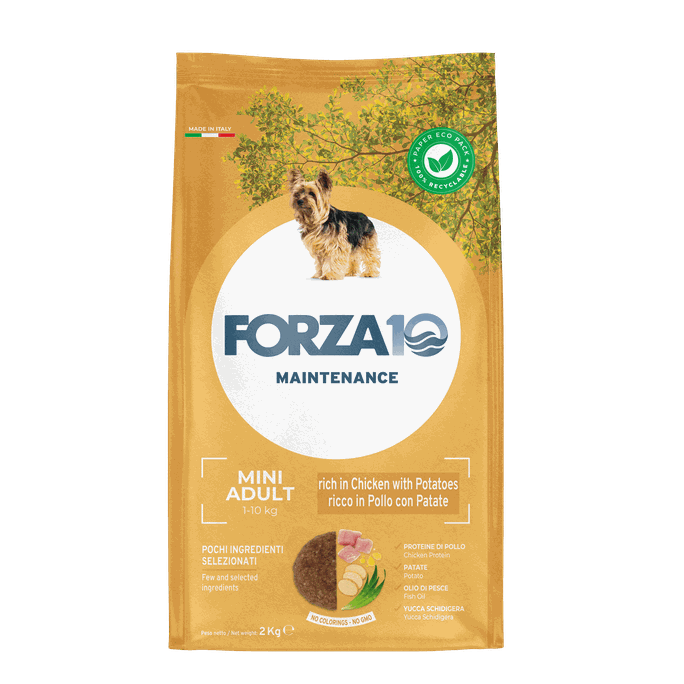 FORZA10 Maintenance Mini Adult Ar Vistu Un Kartupeļiem, Suņiem sausā barība, 2 kg - 1