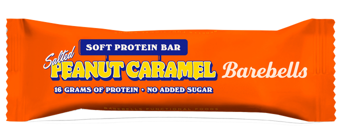BAREBELLS Soft Salted Caramel Peanut proteīna batoniņš, 55 g - 1