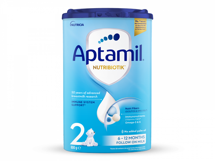 APTAMIL 2 Nutribiotik, 6+ maisījums, 800 g - 1
