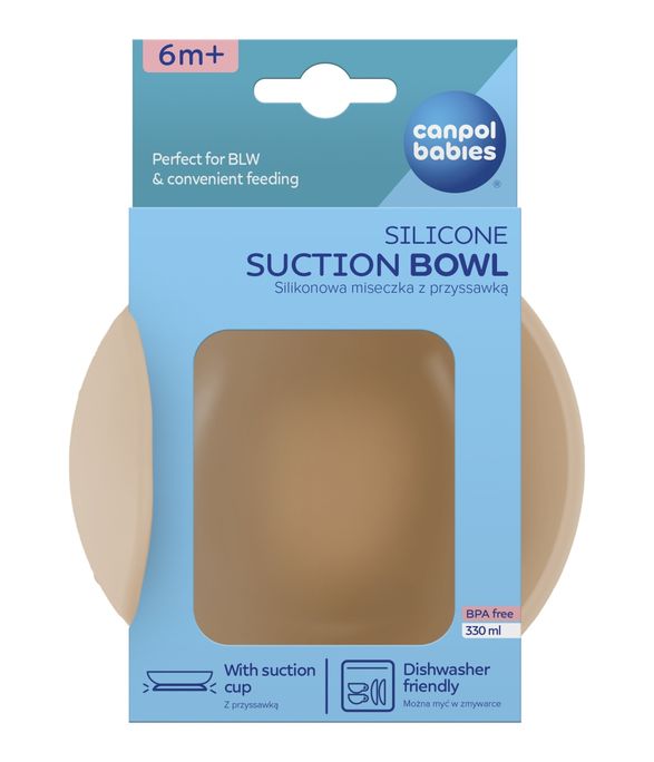 CANPOL BABIES Beige bļoda, 330 ml - 2