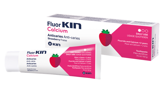 KIN Fluor Calcium zobu pasta, 75 ml - 1