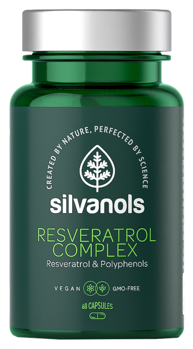 SILVANOLS Premium Resveratrol Complex kapsulas, 60 gab. - 1
