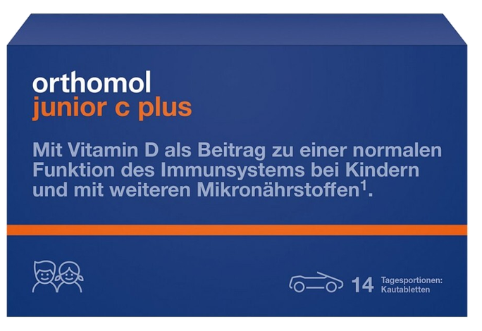 ORTHOMOL Junior C Plus košļājamās tabletes, 42 gab. - 1