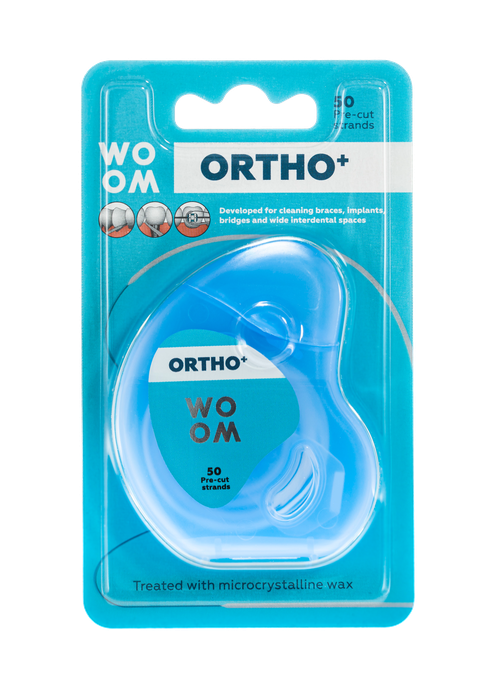 WOOM Ortho + Griezts zobu diegs, 50 gab. - 1