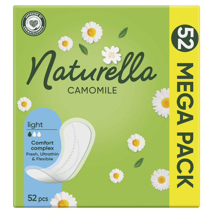 NATURELLA Camomile Light ikdienas ieliktnīši, 52 gab. - 1