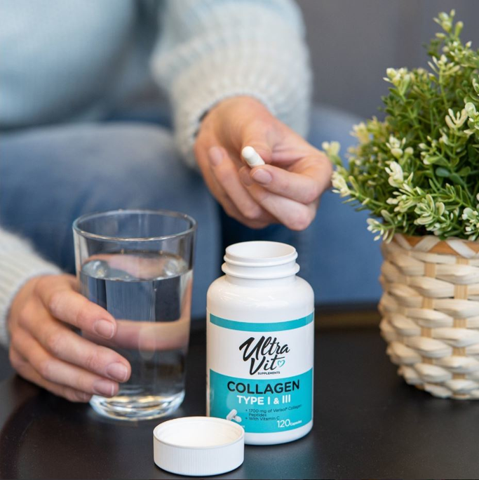 VPLAB Collagen Type I&III kolagēns, 120 gab. - 2