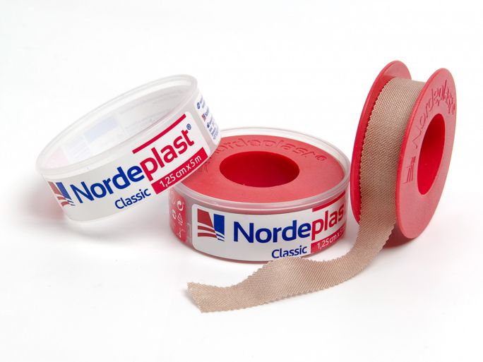 NORDEPLAST 1,25cmx5m leikoplasts rullī, 1 gab. - 2