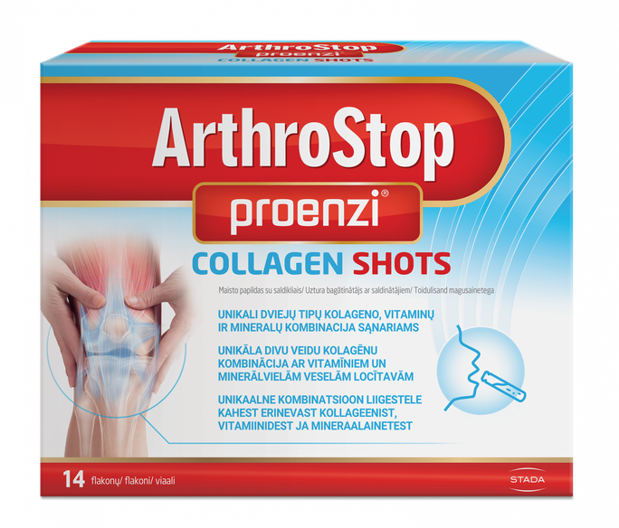 ARTHROSTOP Proenzi Collagen pudelītes, 14 gab. - 1