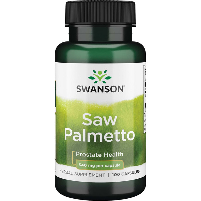 SWANSON Saw Palmetto 540 Mg, prostatos funkcijai palaikyti, kapsulės, 100 vnt. - 1