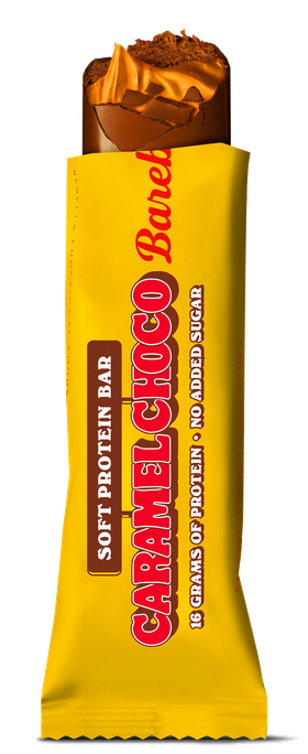 BAREBELLS Soft Caramel Choco proteīna batoniņš, 55 g - 1