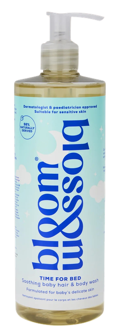 BLOOM & BLOSSOM Time for Bed Baby šampūns un mazgāšanās līdzeklis, 500 ml - 1