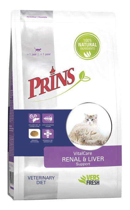PRINS VitalCare Diet Renal&Liver Support sausā barība, 5 kg - 1