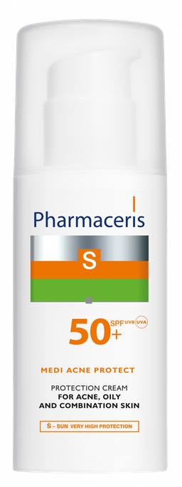 PHARMACERIS Medi Acne Protect SPF 50+ saules aizsarglīdzeklis, 50 ml - 1