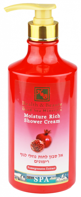HEALTH&BEAUTY Dead Sea Minerals Pomegranates Extract dušas krēms, 780 ml - 1