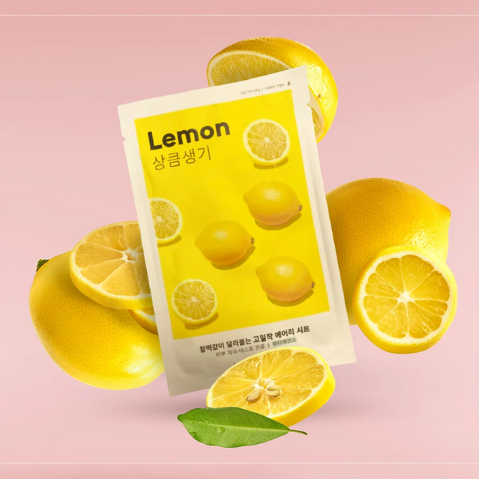 MISSHA Airy Fit Lemon sejas maska, 19 g - 2