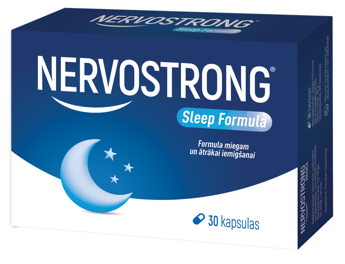 NERVOSTRONG Sleep Formula kapsulas, 30 gab. - 1