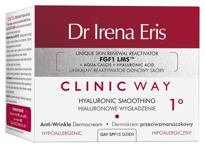 CLINIC WAY 1 Hyaluronic SPF 15 dieninis veido kremas, 50 ml - 2