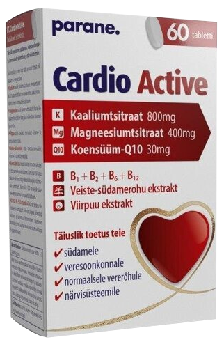 PARENE Cardio Active tabletes, 60 gab. - 1