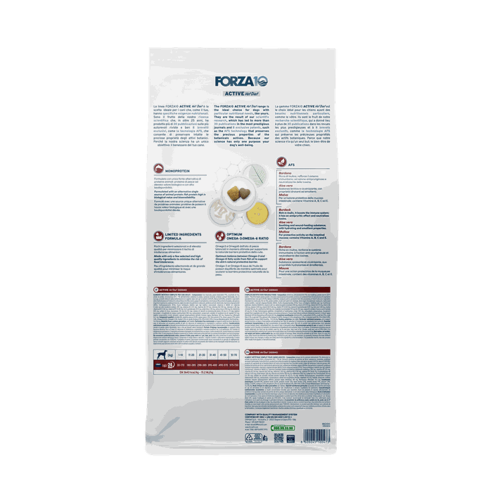 FORZA10 Active Vetdiet Dermo, Suņiem sausā barība, 4 kg - 2