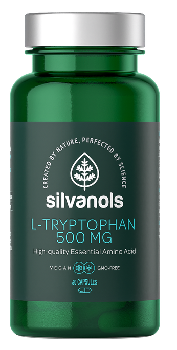SILVANOLS L-Tryptophan 500 mg kapsulas, 60 gab. - 1