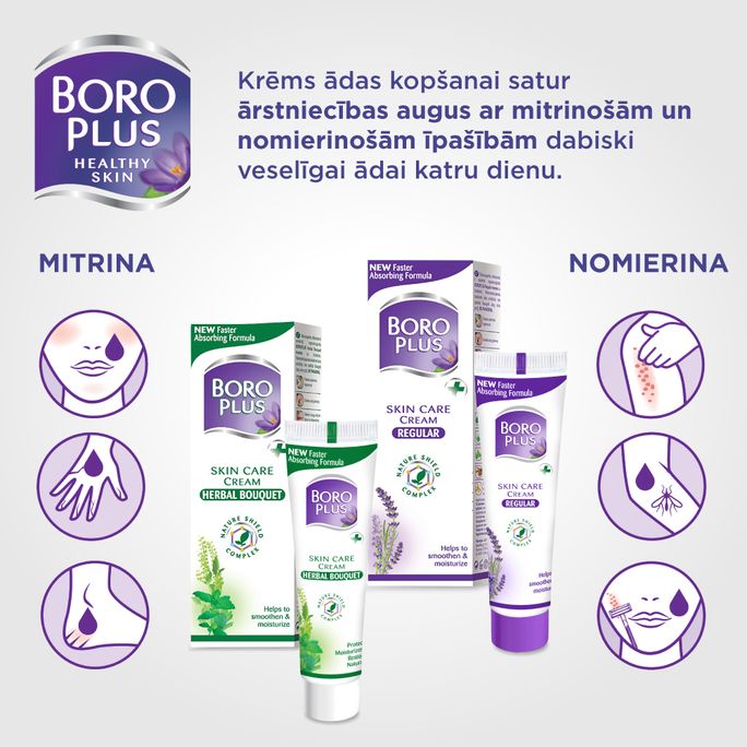 BORO PLUS Herbal Bouquet Veselīgai Ādai krēms, 50 ml - 3