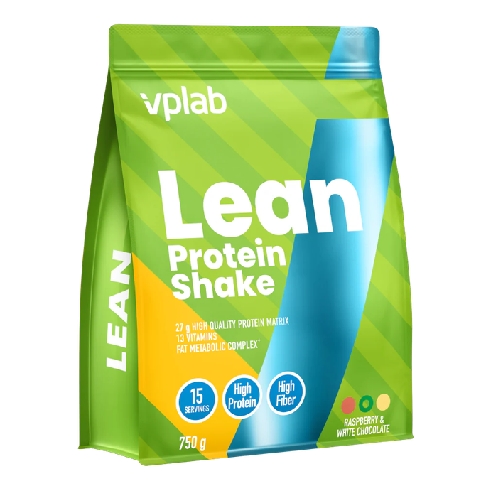 VPLAB Lean Fitness Shake Raspberry-White Chocolate pulveris, 750 g - 1