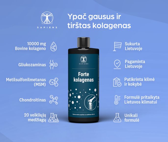 SAPIENS Forte Kolagenas skystis, 500 ml - 2