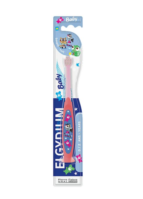 ELGYDIUM Baby, nuo 0 iki 2 metų dantų šepetėlis, 1 vnt. - 2