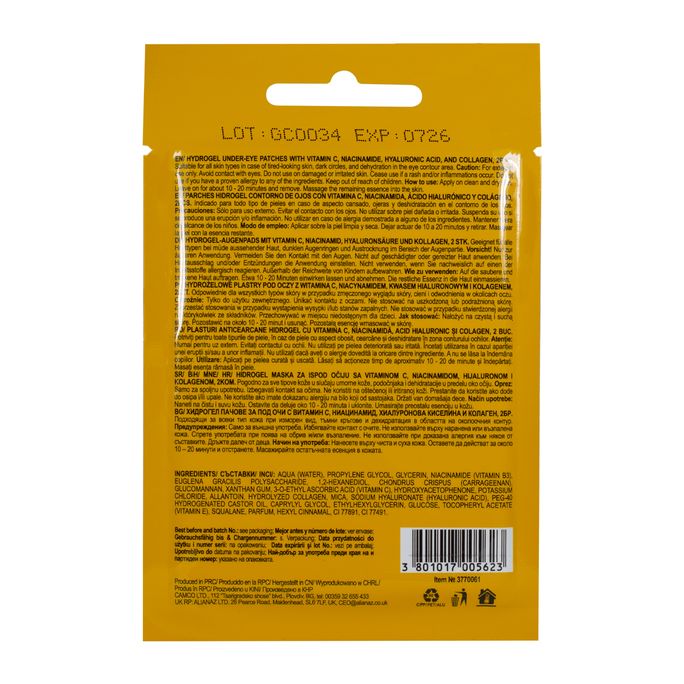 SKINCYCLOPEDIA With Vit. C, Niacinamide, Hyaluronic Acid acu spilventiņi, 2 gab. - 2