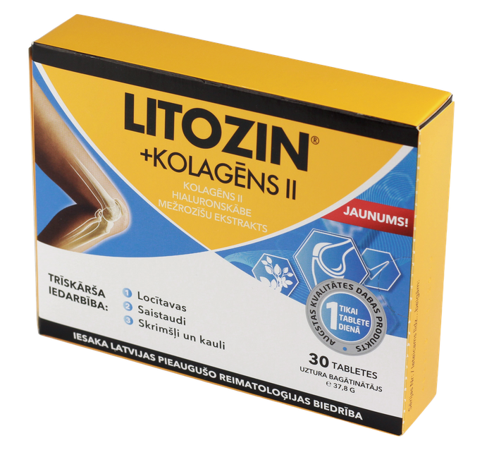LITOZIN + KOLAGĒNS tabletes, 30 gab. - 1