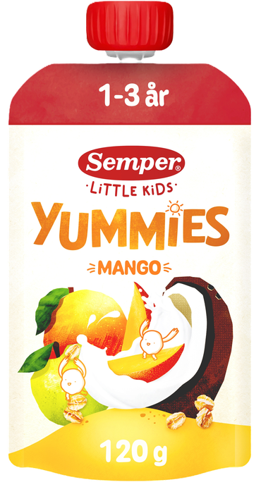 SEMPER Yummies Mango (no 12 mēn.) smūtijs, 120 g - 1