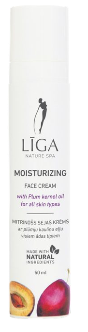LĪGA ar plūmju kauliņu eļļu mitrinošs sejas krēms, 50 ml - 1