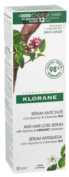 KLORANE ar hinīna ekstraktu serums matiem, 100 ml - 2