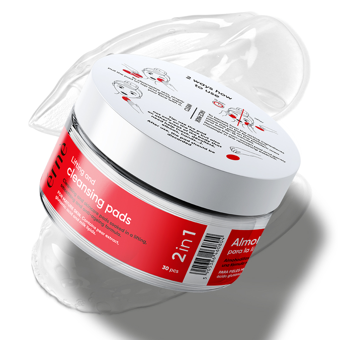 ERNE 2 in 1 Lifting And Cleansing attīrošie spilventiņi, 30 gab. - 2