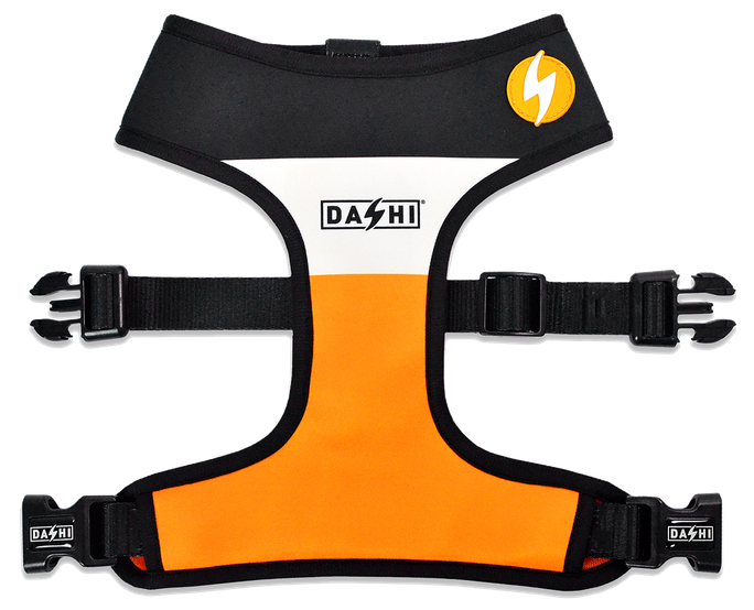 DASHI Stripes3 Orange&Black Neo Mesh XS iemaukti, 1 gab. - 1