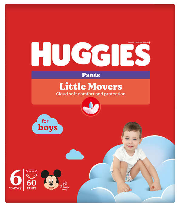 HUGGIES Pants S6 pull-up for boys, 15-25kg, box biksītes, 60 gab. - 1