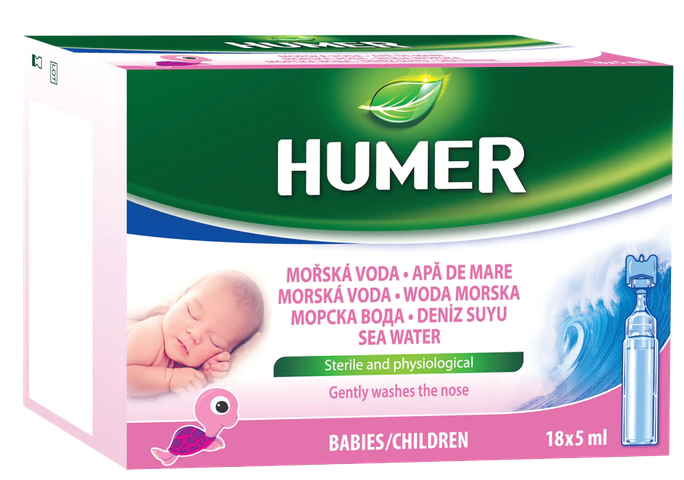 HUMER Izotonisks Jūras Ūdens 5 ml šķīdums, 18 gab. - 1