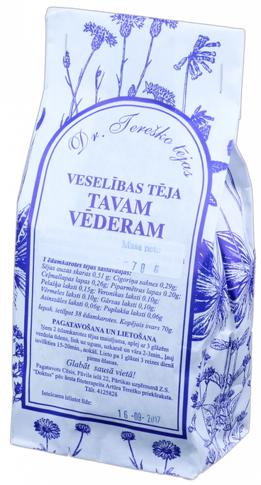 DR.TEREŠKO Veselības tēja Tavam Vēderam beramā tēja, 70 g - 1