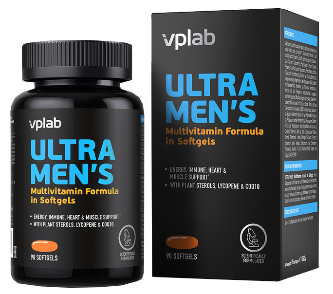 VPLAB Ultra Men's Sport Multivitamin mīkstās kapsulas, 90 gab. - 2