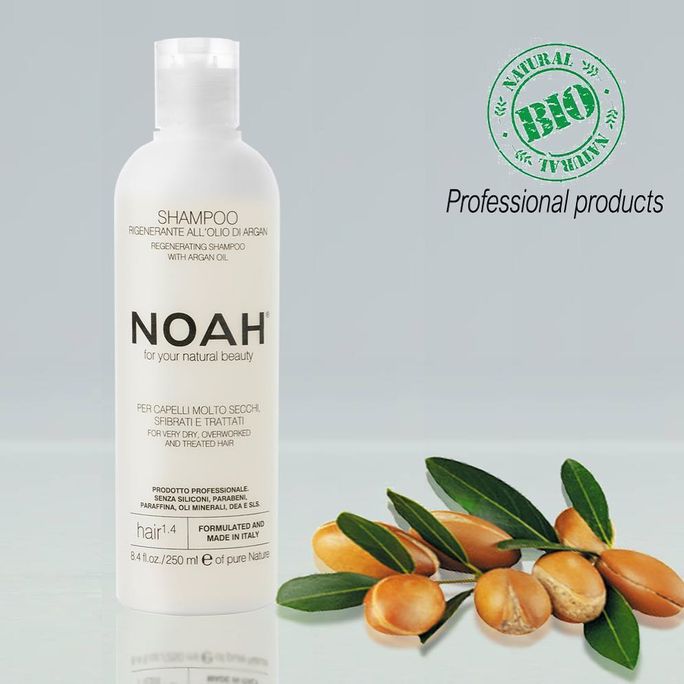 NOAH 1.4 Regenerating, Argan Oil šampūns, 250 ml - 2