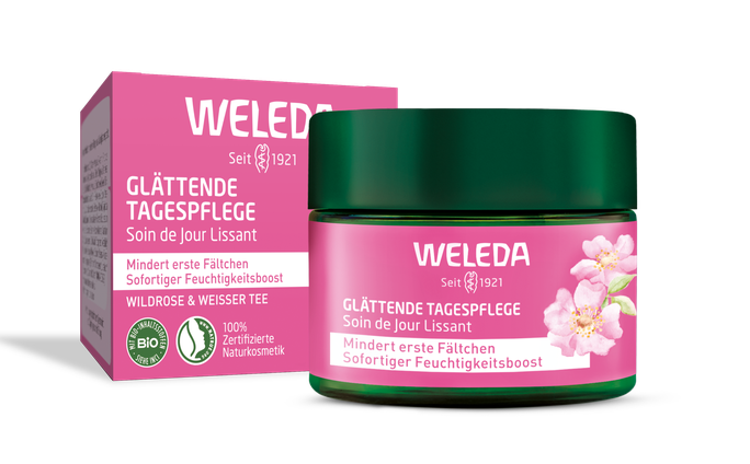 WELEDA Wild Rose & White Tea Smoothing Day sejas krēms, 40 ml - 1