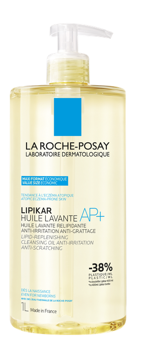 LA ROCHE-POSAY Lipikar Huile Lavante AP + dušas eļļa, 1000 ml - 1