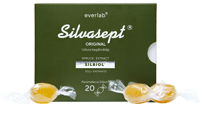 SILVASEPT Original karameles, 20 gab. - 2