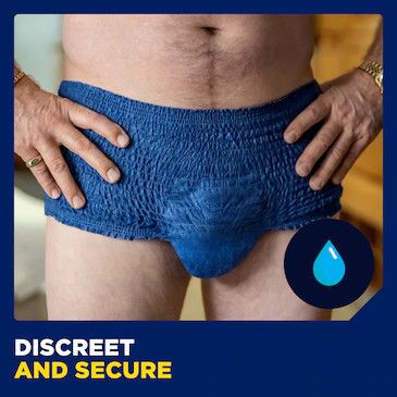 TENA Men Pants Plus S/M (zilas) biksītes, 12 gab. - 2