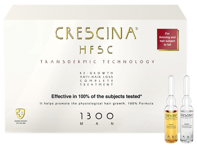 CRESCINA Transdermic 1300 Man (10+10) ampulas, 20 gab. - 1
