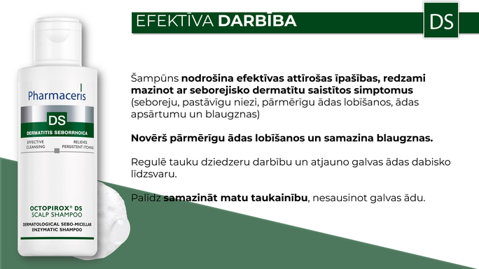 PHARMACERIS Ds Octopirox šampūns, 125 ml - 4