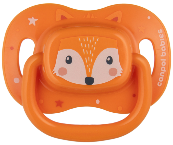 CANPOL BABIES Cute Animals, 0-6 mēn Orange māneklītis, 1 gab. - 1